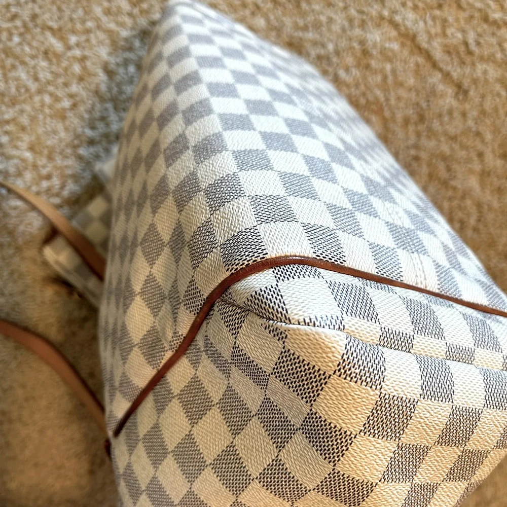 SOLD Bundle Louis Vuitton Damier Azur Totally MM Tote Bag & Matching Wallet - Picture 6 of 16